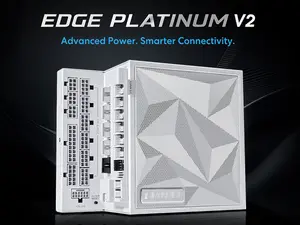 Lian Li EG1200P EDGE Platinum V2 1200W 80 Plus Platinum PSU with EDGE Hub V2 – White, UK, New Launch