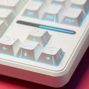 AULA F87 Pro V2 White Contour Star Vector Switch Tri-Mode Mechanical Gaming Keyboard - Wireless Hot-Swap RGB