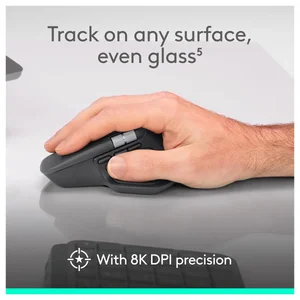 Logitech MX Master 4 Ergonomic Wireless Mouse – Bluetooth, USB-C Charging, Haptic Feedback, Ultra-Fast Scrolling