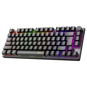 Meetion MK006 PRO 75% Mechanical Gaming Keyboard – Metal Top Cover, Detachable USB-C, Hot-Swappable Red Switches, RGB Backlit