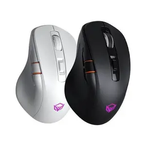 Meetion GW32 Black Wireless Gaming Mouse – Wired + 2.4G + Bluetooth Tri-Mode, 8000 DPI, Ergonomic