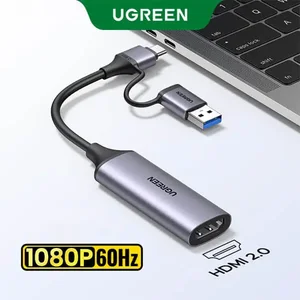 Ugreen 25854 USB 1080P Video Capture Device – HDMI to USB 3.0 Capture Card for Streaming & Recording