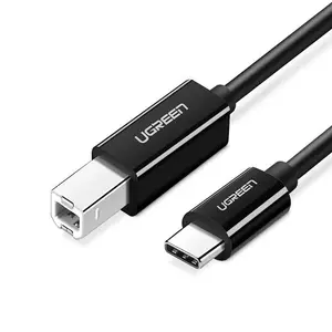 UGREEN 50446 USB-C to USB-B 2.0 Printer Cable – 480Mbps, Black, 2 Meter