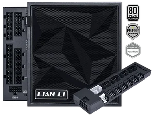 Lian Li EG1200P EDGE Platinum V2 1200W 80 Plus Platinum PSU with EDGE Hub V2 – Black, UK, New Launch