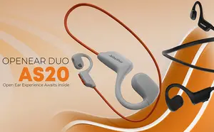 Faster AS20 Bone Conduction Headphones – IP5X Water Resistant, Open-Ear Design, Bluetooth v5.3, Up to 10 Hrs Playtime