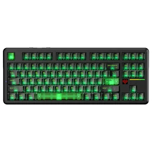 Attack Shark X87 Ultra Wireless Mechanical Keyboard – TKL, Tri-Mode 2.4GHz 8K / Bluetooth / USB-C, RGB, Shadow Jade