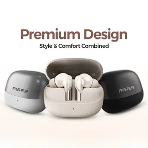 Faster Valor Wireless Earbuds – Quad Mic ANC+ENC, 10mm Bass Driver, Premium Design, Up to 36 Hrs Playtime
