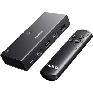 UGREEN HDMI Switch 3 In 1 Out 4K 60Hz with Remote HDR10 Plus for PS5 PS4 Xbox TV Fire Stick Blu-Ray