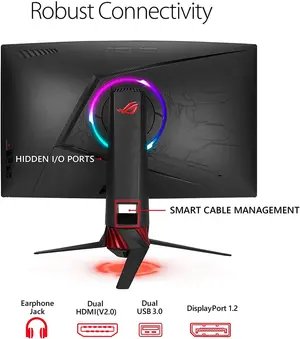 ASUS ROG Strix XG32WCMS 32" Curved 2K Gaming Monitor - 280Hz Fast VA HDR FreeSync Premium