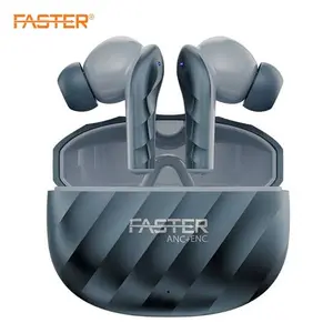 Faster Raptor Wireless Earbuds – ANC+ENC with 4 Mic, Type-C Fast Charge, Bluetooth v5.3, Up to 30 Hrs Playtime