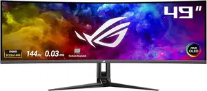 ASUS ROG Swift OLED PG49WCD 49" Super UltraWide 5K Curved Gaming Monitor - Dual QHD 144Hz OLED HDR