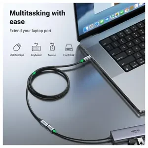 UGREEN 30205 USB-C 3.1 Gen 2 Extension Cable – 10Gbps, 100W PD, 4K@60Hz, 1 Meter