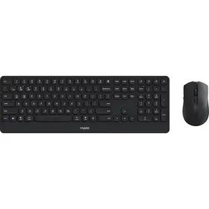 Rapoo 9510M Multi-Mode Wireless Keyboard & Mouse Combo – Ultra-Slim Aluminum Keyboard, Bluetooth & 2.4GHz