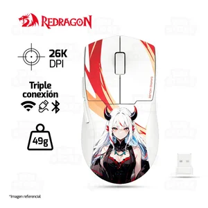 Redragon King Max M918 AKG-Pro Wired Bluetooth 2.4G Gaming Mouse Anime Design