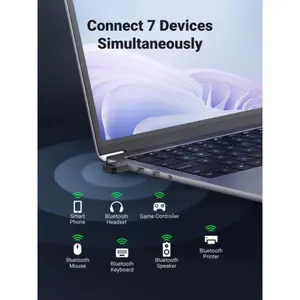 UGREEN Bluetooth 6.0 USB Adapter Dongle for Connecting Mouse Keyboard Headset to PC Laptop