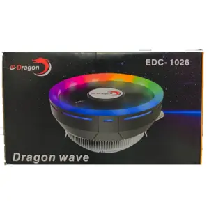 E-Dragon Dragon Wave EDC-1026 CPU Cooler | 2 Heat Pipe | 92mm PWM Fan | For Intel/AMD