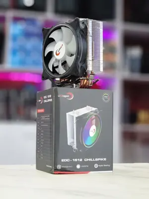 E-Dragon Chillspike EDC-1512 CPU Cooler | 4 Heat Pipes | 120mm PWM Fan | Intel/AMD