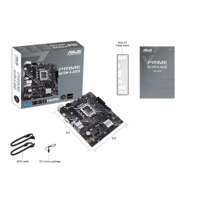 ASUS PRIME H610M-K ARGB D5 mATX Motherboard – LGA1700, DDR5, PCIe 4.0, RGB Header, Intel 12th/13th/14th Gen Support