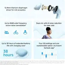 Redmi Buds 6 Lite Wireless Earbuds 40dB ANC Titanium Driver Bluetooth 5.3