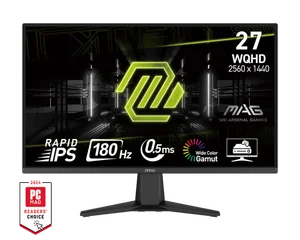 MSI MAG 275F E20 27" Rapid IPS 2K QHD Gaming Monitor - 200Hz 0.5ms GTG Adaptive-Sync Esports Display