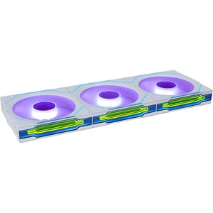Lian Li UNI FAN SL-INF 120 ARGB Case Fan Triple Pack with L-Wireless Controller – White, Infinity Mirror, Daisy-Chain