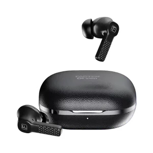 Faster Orvon Wireless Earbuds – Digital Display, Leather Design, ANC+ENC, Up to 25 Hrs Playtime