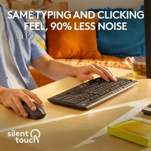 Logitech MK295 Wireless Silent Keyboard and Mouse Combo – Black