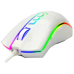 Redragon M711 W Cobra Chroma White RGB Wired Gaming Mouse 10000 DPI 7 Buttons Ergonomic FPS MOBA Gaming Mouse