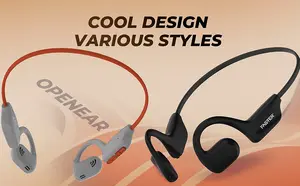 Faster AS20 Bone Conduction Headphones – IP5X Water Resistant, Open-Ear Design, Bluetooth v5.3, Up to 10 Hrs Playtime