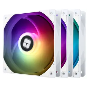 Thermalright TL-C12QW-S ARGB 120mm PWM High Performance Case Fan (3-Pack) – White