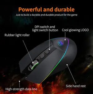 Redragon Emperor M909 RGB Wired Gaming Mouse 12400 DPI PixArt Optical Sensor 8 Buttons 7 Programmable RGB Esports Gaming Mouse