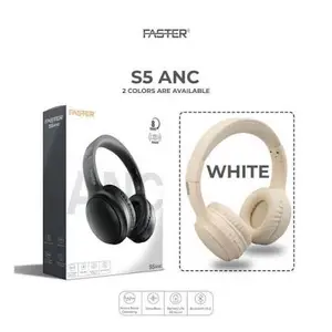 Faster S5 Wireless Headphones – ANC Noise Cancellation, Foldable Design, Bluetooth v5.3, Up to 8 Hrs Playtime