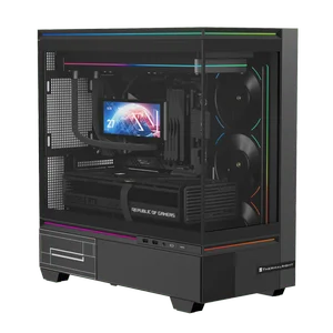 Thermalright TL-M10 Vision LCD Micro ATX Case Black with 4 ARGB Fans