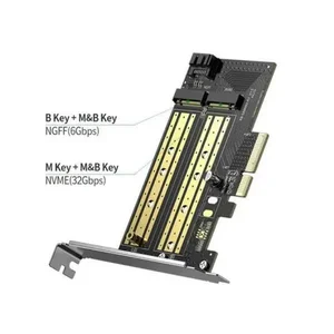 UGREEN M.2 M-Key and B-Key to PCI-E 3.0 x4 Expansion Card Adapter for SSD