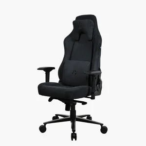 Arozzi Vernazza SFB Soft Fabric Dark Gray Ergonomic Gaming Chair - Metal Frame, 3D Armrests, 5 Lockable Rocking Positions, Up to 145kg