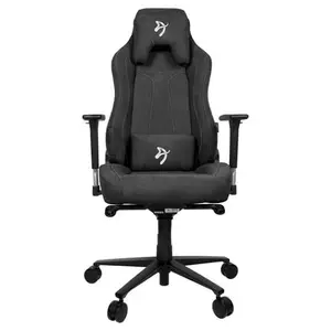 Arozzi Vernazza SFB Soft Fabric Dark Gray Ergonomic Gaming Chair - Metal Frame, 3D Armrests, 5 Lockable Rocking Positions, Up to 145kg