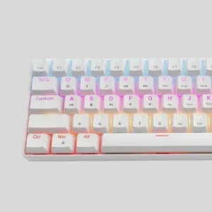 G61 RGB Backlit 61-Key Mechanical Keyboard – Tri-Mode Type-C Wired, 2.4GHz Wireless, Bluetooth 5.0