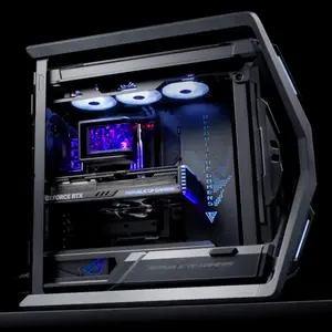 ASUS ROG Ryuo IV SLC 360 ARGB Black 360mm AIO Liquid CPU Cooler OLED Display High Performance Gaming Cooler Intel AMD Support Aura Sync