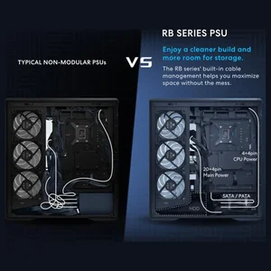 Lian Li RB0750B RB Series 750W 80 Plus Bronze Power Supply Unit (PSU) – UK, Gaming PC ATX PSU