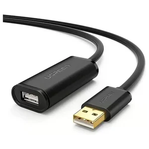 UGREEN 10321 USB 2.0 Active Extension Cable 10M – Signal Booster, Triple-Shielded USB-A Male to Female Cable