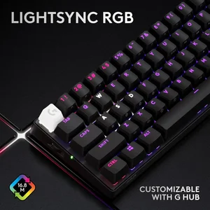 Logitech G PRO X 60 LIGHTSPEED Wireless 60% Gaming Keyboard Black - Optical Tactile Switches, RGB (920-011911)