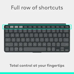 Logitech Keys-To-Go 2 Ultra-Portable Bluetooth Keyboard Black - Slim Wireless Keyboard for iPad, iPhone, Mac & Windows (920-012917)