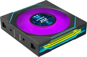 Lian Li 12RSLIND1F1B UNI FAN SL-INF Flex LCD 120 Reverse Blade Single Fan (1pc) – Black, LCD ARGB Case Fan