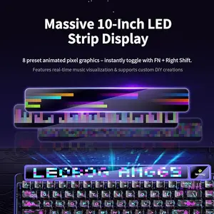 AULA AMG65 Purple Aluminum Wired Mechanical Gaming Keyboard - Jasper Switch, Compact 65%