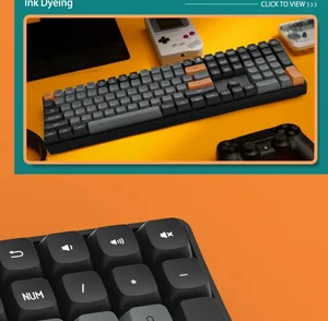 Darkflash GD110 Full Size Wireless Mechanical Keyboard - Wired/Wireless 2.4G, PBT Keycaps, N-Key Rollover, 1200mAh Battery