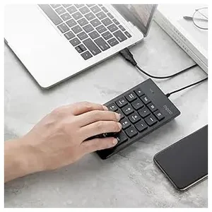 Rapoo K10 Wired USB Numeric Keypad – Plug & Play Number Pad for Laptop & PC