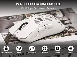 AULA SC620 Honeycomb PAW3311 12000DPI Wireless Gaming Mouse White