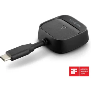 ViewSonic ViewShare WPD-900 Wireless Screen Casting Kit 1080p 60Hz HDMI & USB-C Plug and Play Presentation Dongle for Meeting Rooms
