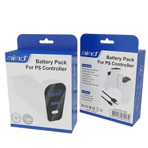 Mimd Rechargeable Battery Pack for PS5 DualSense Controller – Percentage Display