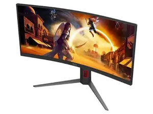 AOC CU34G4H 34" Curved Ultrawide WQHD 200Hz VA Gaming Monitor 0.3ms MPRT 21:9 1500R HDR10 Height Adjustable